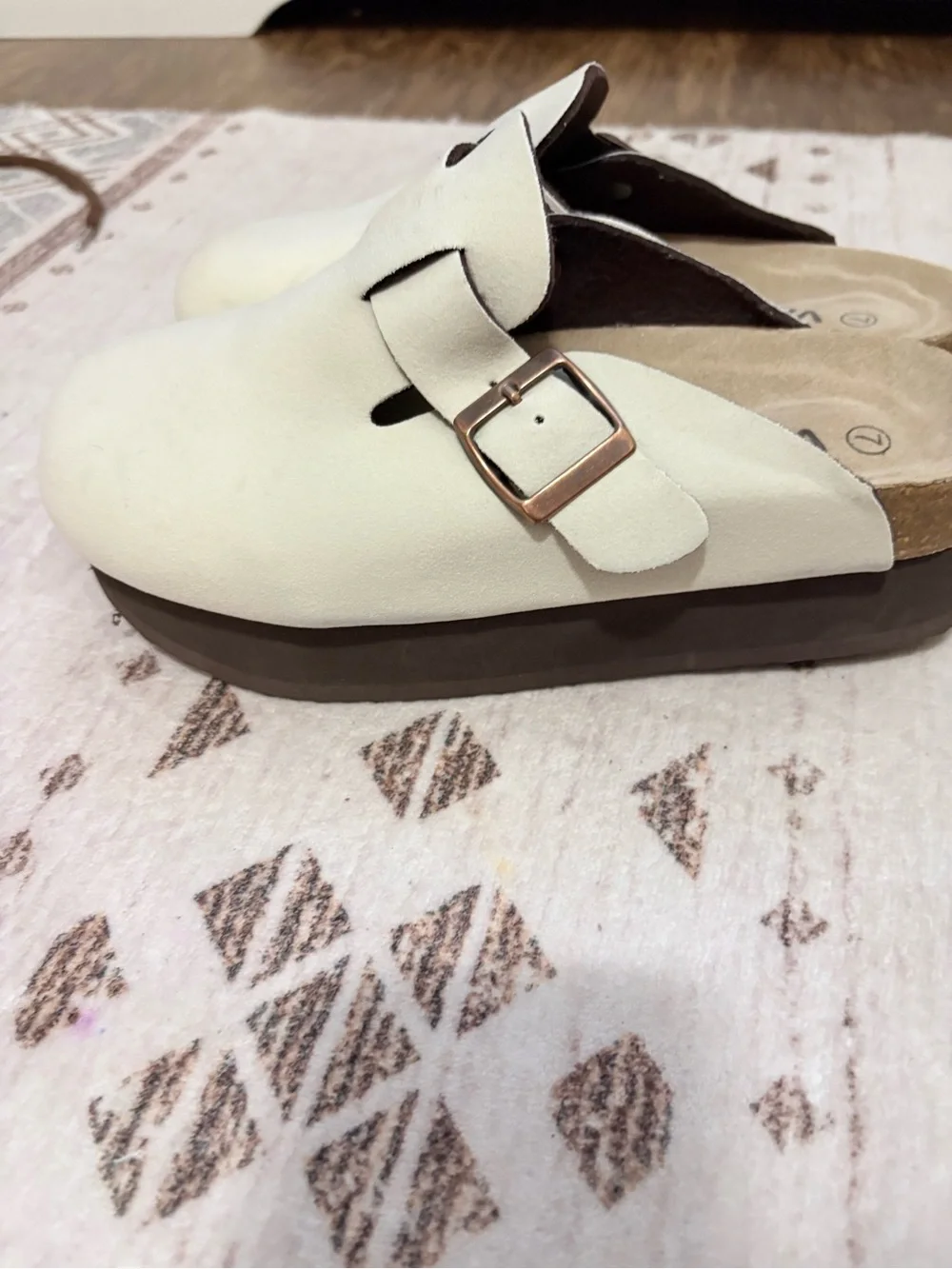 Kids White Slip-On Clog Shoes